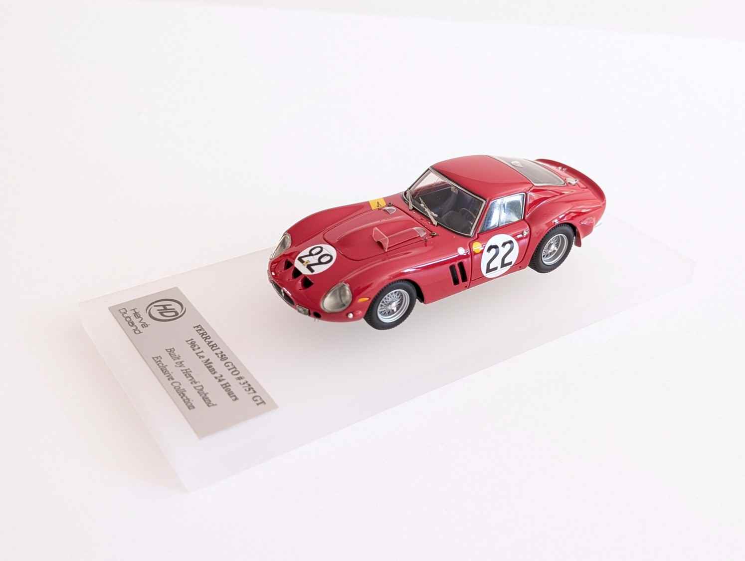 H. Duband : Ferrari 250 GTO 3rd le mans 1962